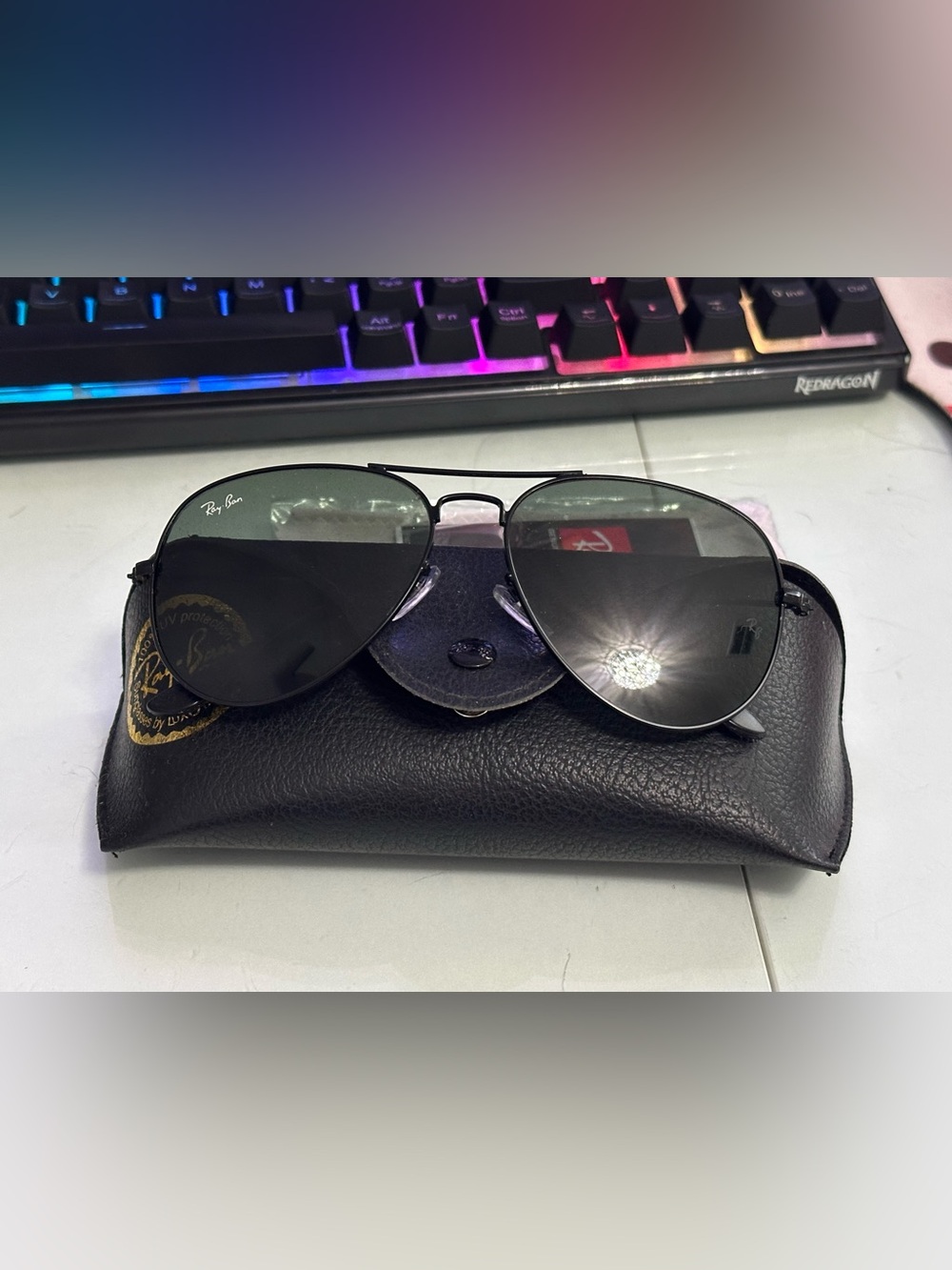Ray-Ban Oversized Aviator II Sunglasses Black RB3026 Large Metal 62mm